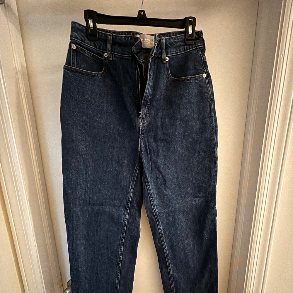 Everlane curvy high waist jean, 30 long, vintage indigo